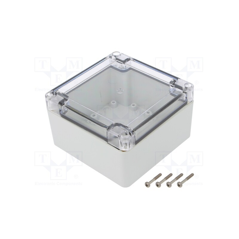 1 pcs x KRADEX - ZP105.105.60SJP TM PC - Enclosure: multipurpose, X: 105mm, Y: 105mm, Z: 60mm, ZP, light grey