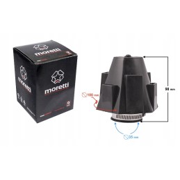 Built-in conical air filter 35mm moretti
