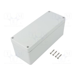 1 pcs x KRADEX - ZP190.75.75JH TM PC - Enclosure: multipurpose, X: 75mm, Y: 190mm, Z: 75mm, ZP, light grey