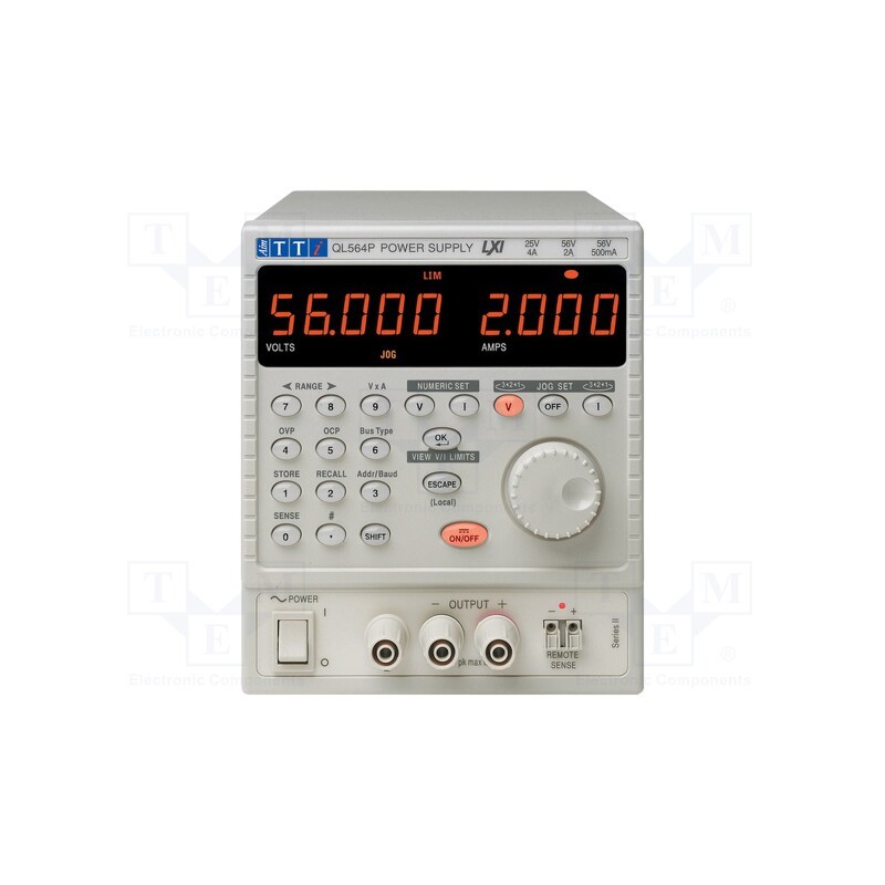 1 pcs x AIM-TTI - QL564P SII - Power supply: programmable laboratory, Ch: 1, 0÷56VDC, 0÷4A, 112W