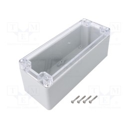 1 pcs x KRADEX - ZP190.75.75JPH TM PC - Enclosure: multipurpose, X: 75mm, Y: 190mm, Z: 75mm, ZP, light grey