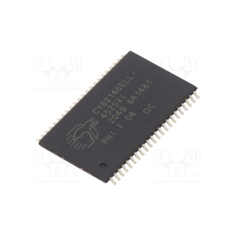 1 pcs x INFINEON (CYPRESS) - CY62146ELL-45ZSXI - IC: SRAM memory, 4MbSRAM, 256kx16bit, 4.5÷5.5V, 45ns, TSOP44 II