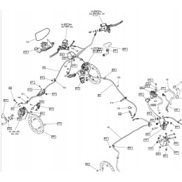 Brake master cylinder right CAN AM Outlander Renegade G2 705601432