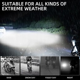 LED lighting for ATVs, motorcycles, scooters, scooters, bicycles, 2 pcs