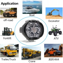 LED lighting for ATVs, motorcycles, scooters, scooters, bicycles, 2 pcs