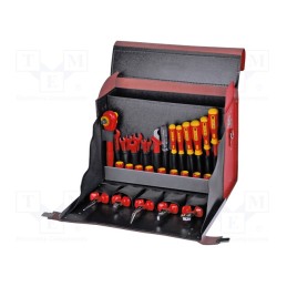 1 set x BERNSTEIN - 8100-VDE - Kit: for assembly work, insulated, bag, 35pcs.