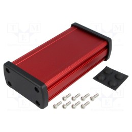 1 pcs x GAINTA - ALUG702RD120 -AS - Enclosure: multipurpose, X: 68.7mm, Y: 129mm, Z: 35.2mm, aluminium