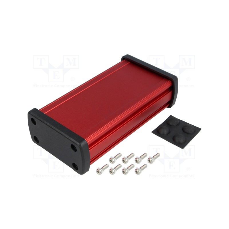 1 pcs x GAINTA - ALUG702RD120 -AS - Enclosure: multipurpose, X: 68.7mm, Y: 129mm, Z: 35.2mm, aluminium