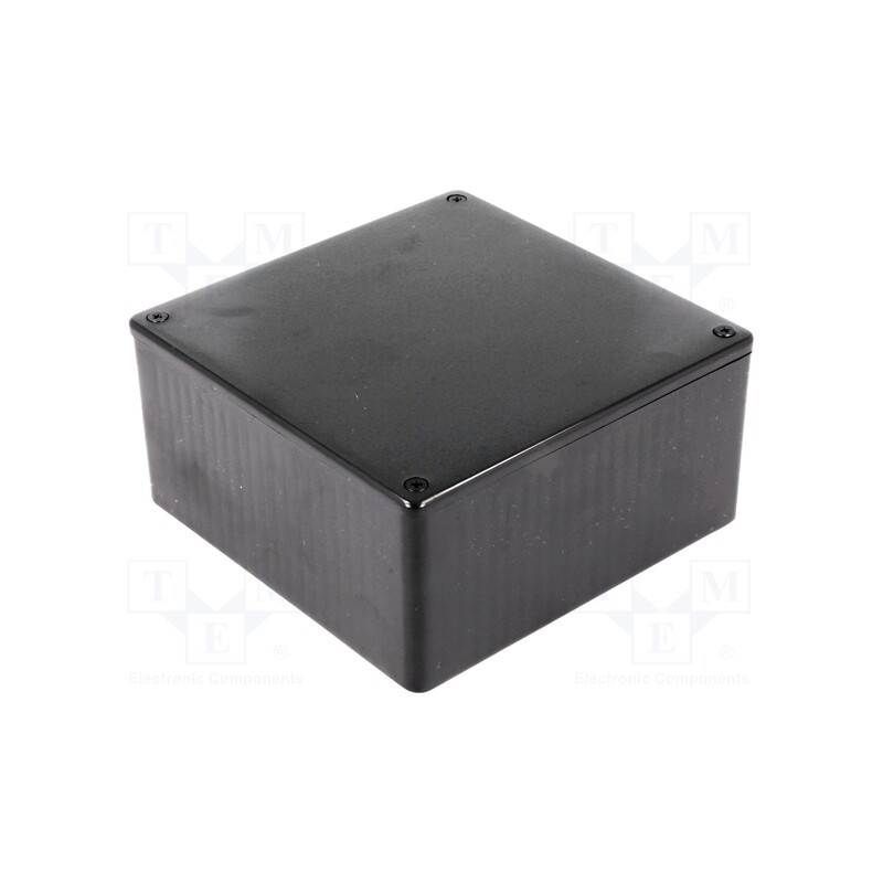 1 pcs x HAMMOND - 1591UBK - Enclosure: multipurpose, X: 120mm, Y: 120mm, Z: 59mm, 1591, ABS, black