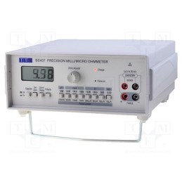 1 pcs x AIM-TTI - BS407 - Milli-ohm meter, LCD, 3,5 digit, Optional equip: BS-K-CLIP