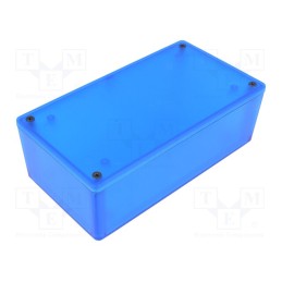 1 pcs x HAMMOND - 1591XXDTBU - Enclosure: multipurpose, X: 82mm, Y: 152mm, Z: 50mm, 1591, ABS, blue