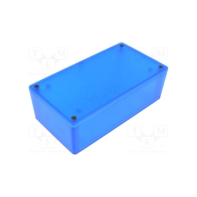 1 pcs x HAMMOND - 1591XXDTBU - Enclosure: multipurpose, X: 82mm, Y: 152mm, Z: 50mm, 1591, ABS, blue