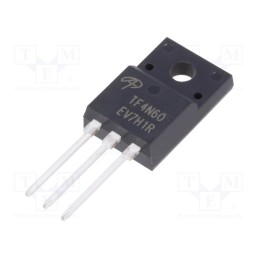 1 pcs x ALPHA & OMEGA SEMICONDUCTOR - AOTF4N60 - Transistor: N-MOSFET, unipolar, 600V, 2.5A, TO220F