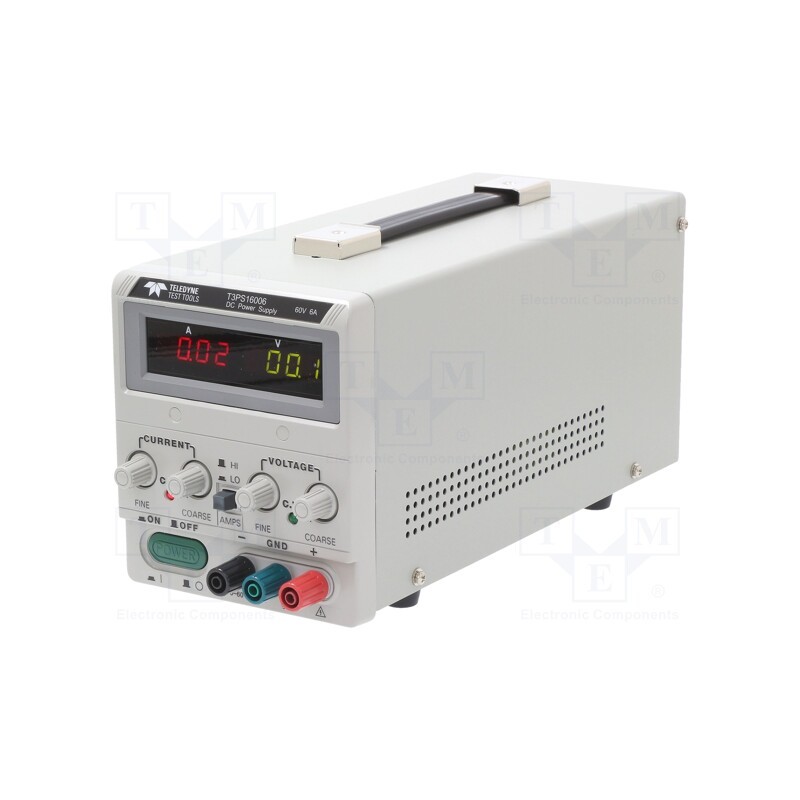 1 pcs x TELEDYNE LECROY - T3PS16006 - Power supply: laboratory, switched-mode,single-channel, 0÷60VDC