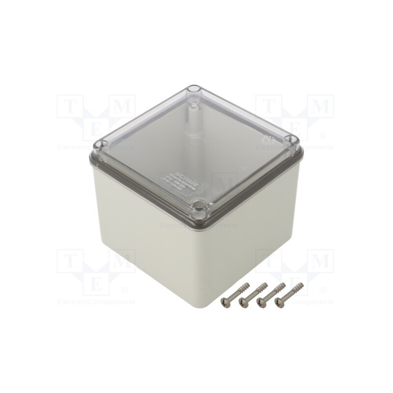 1 pcs x SCAME - 686.424 - Enclosure: multipurpose, X: 108mm, Y: 108mm, Z: 88mm, SCABOX, grey