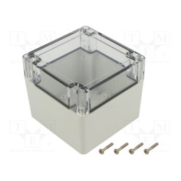 1 pcs x KRADEX - ZP105.105.90SJP TM ABS-PC - Enclosure: multipurpose, X: 105mm, Y: 105mm, Z: 90mm, ZP, ABS, IP67