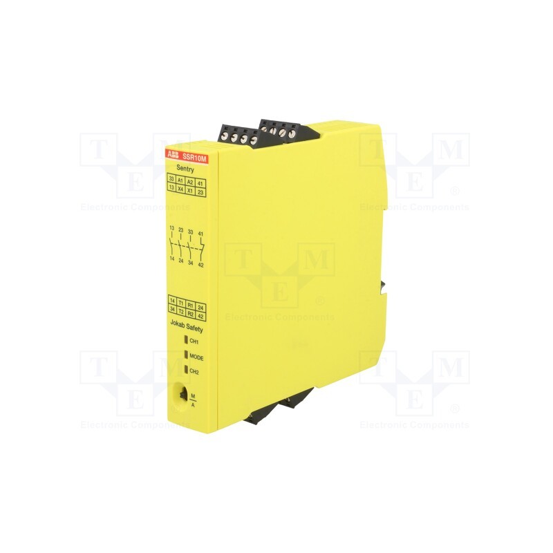 1 pcs x ABB - 2TLA010050R0100 - Module: safety relay, SENTRY, 85÷265VAC, 120÷375VDC, -10÷55°C