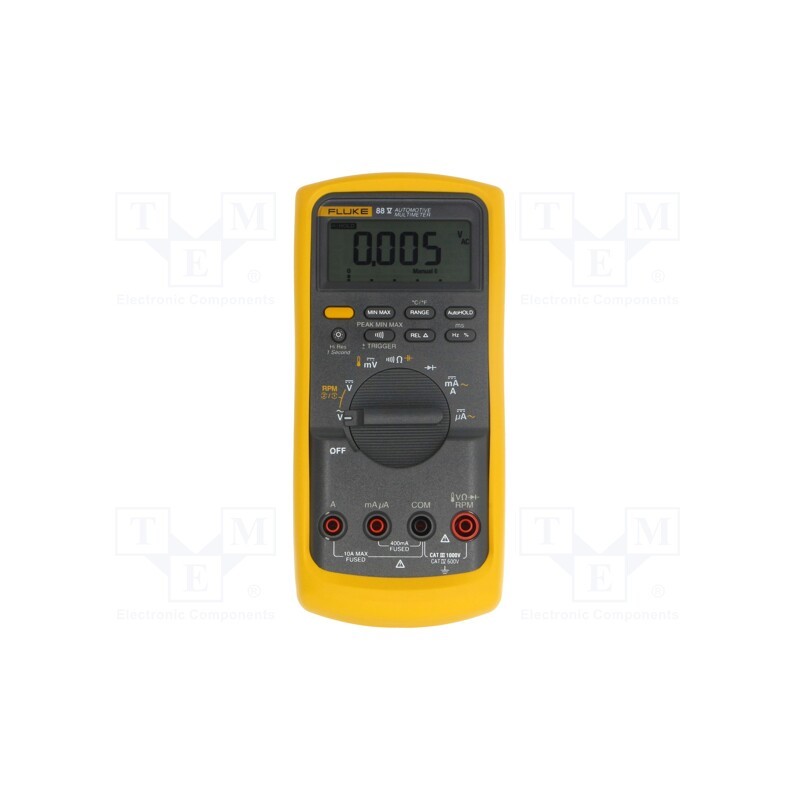 1 pcs x FLUKE - FLUKE 88V/A - Digital multimeter, LCD, VDC: 0÷1kV, VAC: 0÷1kV, I DC: 0÷10A, 0÷50MΩ
