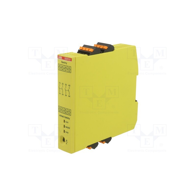 1 pcs x ABB - 2TLA010052R0401 - Module: safety relay, SENTRY, 24VDC, for DIN rail mounting, IP20