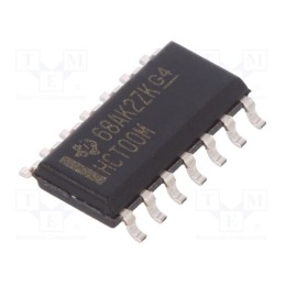 3 pcs x TEXAS INSTRUMENTS - CD74HCT00M - IC: digital, NAND, Ch: 4, IN: 2, SMD, SO14, 2÷6VDC, HCT