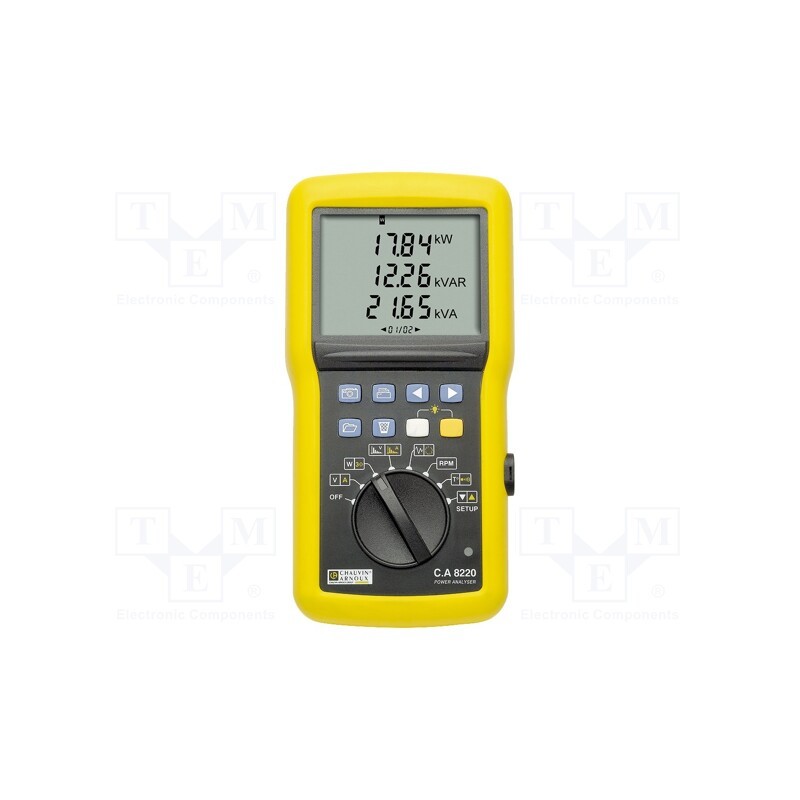 1 pcs x CHAUVIN ARNOUX - C.A 8220 - Meter: power quality analyser, LCD, VAC: 6÷600V, True RMS, 40÷70Hz