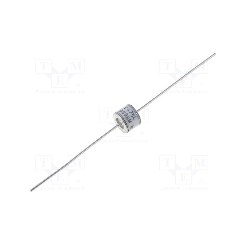 1 pcs x LITTELFUSE - CG75L - Arrester: surge arrester, THT, Leads: axial, Ubr type: 75V, 10GΩ