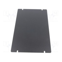1 pcs x HAMMOND - 1431-16BK3 - Mounting plate, steel, Series: 1441, black