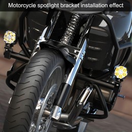 2x universal lamp holder, mounting on a 19-32 mm pipe