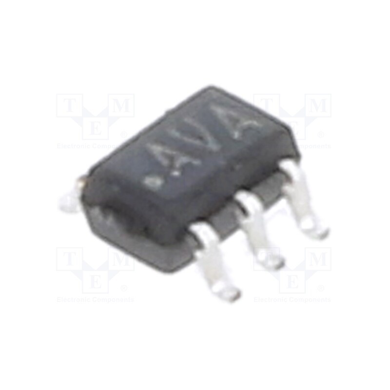 1 pcs x TEXAS INSTRUMENTS - LMV611MGX/NOPB - IC: operational amplifier, 1.5MHz, 1.8÷5.5V, Ch: 1, SC70-5, IB: 14nA