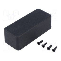 1 pcs x HAMMOND - 1590ABK - Enclosure: multipurpose, X: 39mm, Y: 93mm, Z: 31mm, 1590, aluminium