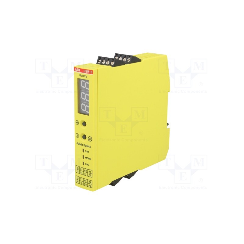 1 pcs x ABB - 2TLA010070R0000 - Module: safety relay, SENTRY, 24VDC, for DIN rail mounting, IP20
