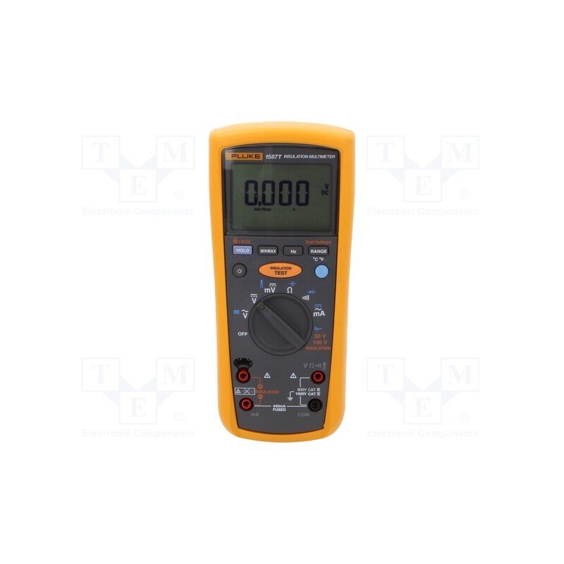 1 pcs x FLUKE - FLUKE 1587T - Digital multimeter, LCD, (6000), VDC: 0.1÷600mV,6V,60V,600V,1kV