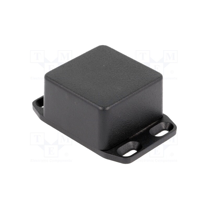1 pcs x HAMMOND - 1590LBFLBK - Enclosure: multipurpose, X: 51mm, Y: 51mm, Z: 31mm, with fixing lugs