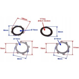 Clutch discs atv quad 110 complete zipp router