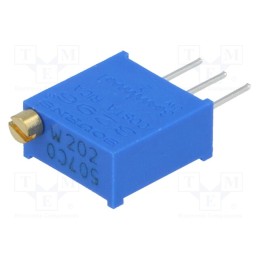 1 pcs x BOURNS - 3296W-1-202LF - Potentiometer: mounting, multiturn, 2kΩ, 500mW, THT, ±10%, linear