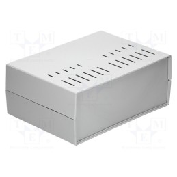 1 pcs x KRADEX - Z39WJ - Enclosure: with panel, vented, X: 294mm, Y: 217mm, Z: 120mm, grey