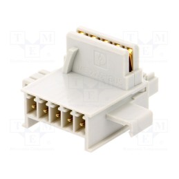 1 pcs x PHOENIX CONTACT - ME 22,5 TBUS 1,5/ 5 VPE1 KMGY - DIN rail bus connectors, connecting ME MAX modules, UL94V-0