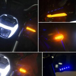 LED turn signals dynamic floating DRL stop