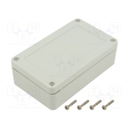 1 pcs x KRADEX - ZP125.75.37SJ TM PC - Enclosure: multipurpose, X: 75mm, Y: 125mm, Z: 37mm, ZP, light grey