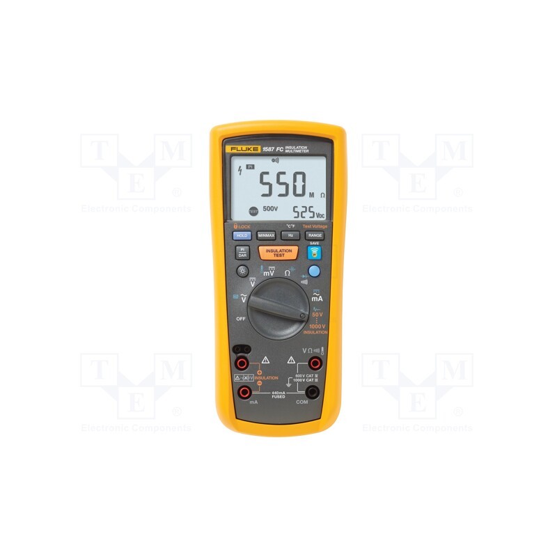 1 pcs x FLUKE - FLUKE 1587 FC - Digital multimeter, Bluetooth, LCD, (6000), I DC: 0.01÷60mA,400mA