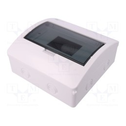 1 pcs x ELEKTRO-PLAST NASIELSK - 183354 - Enclosure: for modular components, IP40, white, No.of mod: 8, 400V