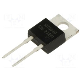 1 pcs x SMC DIODE SOLUTIONS - 10TQ040 - Diode: Schottky rectifying, THT, 40V, 10A, TO220AB, , Ir: 2mA