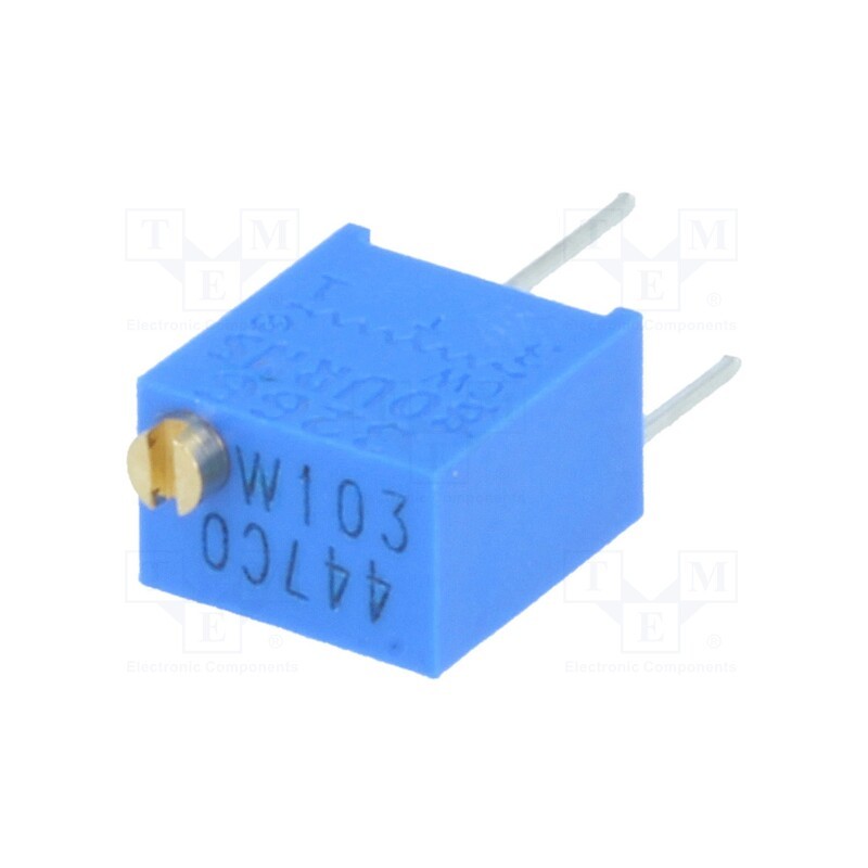 1 pcs x BOURNS - 3266W-1-103LF - Potentiometer: mounting, multiturn, 10kΩ, 250mW, ±10%, linear, THT