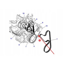 X696624100000 V-belt for air compressor drive