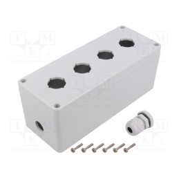1 pcs x KRADEX - ZEB190.75.75-4 - Enclosure: for remote controller, X: 75mm, Y: 190mm, Z: 75mm