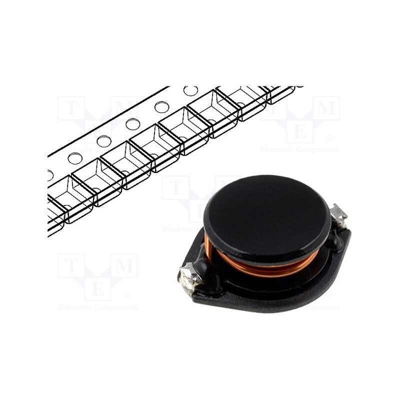 1 pcs x FERROCORE - - - Inductor: wire, SMD, 33uH, Ioper: 3A, 0.066Ω, Isat: 5.5A, B: 15.24mm