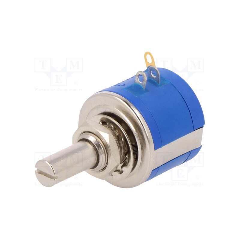 1 pcs x SR PASSIVES - POT2218M-10K - Potentiometer: shaft, multiturn, 10kΩ, 2W, ±5%, 6.35mm, linear