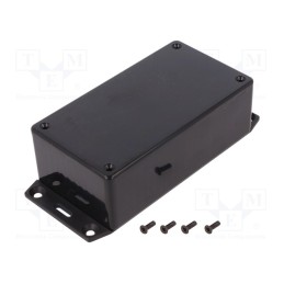 1 pcs x HAMMOND - 1591CF2BK - Enclosure: multipurpose, X: 65mm, Y: 120mm, Z: 40mm, 1591, ABS, black