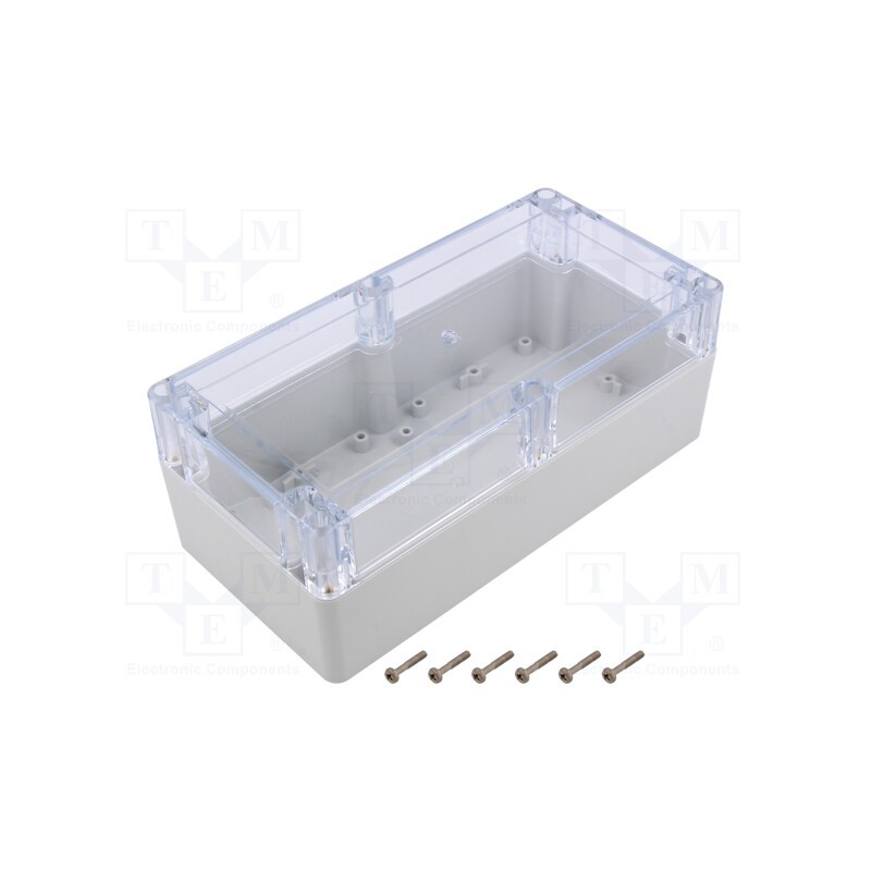 1 pcs x KRADEX - ZP200.100.75JPH TM ABS-PC - Enclosure: multipurpose, X: 100mm, Y: 200mm, Z: 75mm, ZP, ABS, gasket