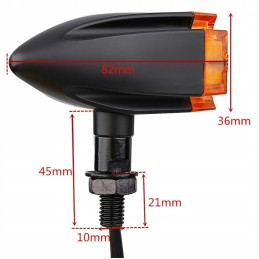 Harley davidson bobber custom turn signal cross